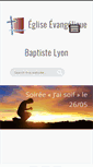 Mobile Screenshot of eglisebaptistelyon.org